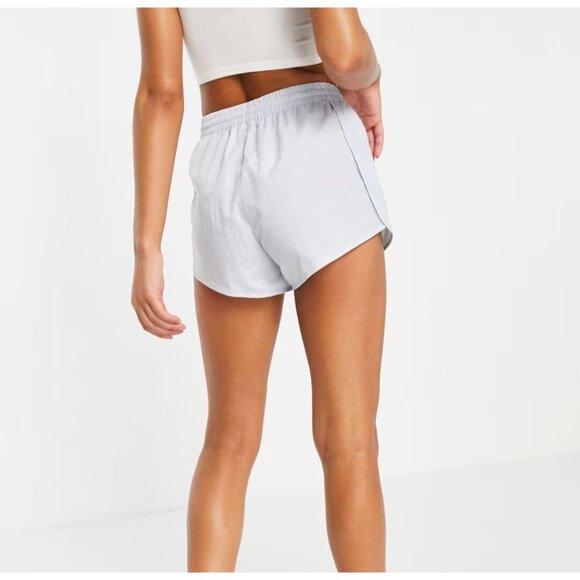 Adidas Pacer 3 Stripes Shorts Womens Medium Blue Athletic Training Performance - Picture 12 of 12